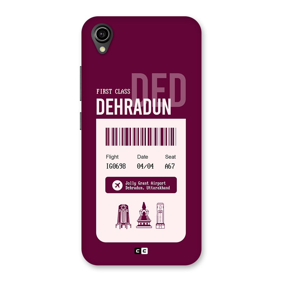 Dehradun Boarding Pass Back Case for Vivo Y90