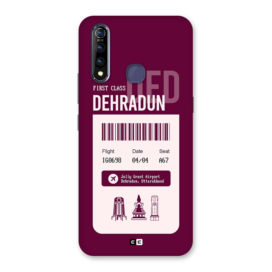 Dehradun Boarding Pass Back Case for Vivo Z1 Pro
