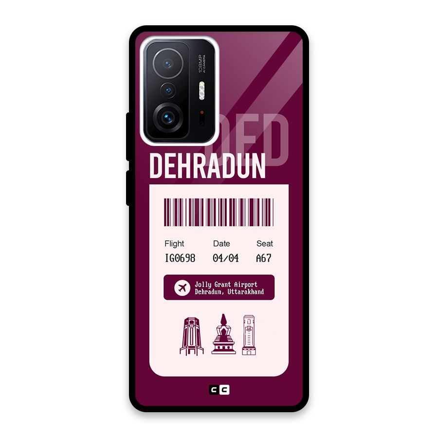 Dehradun Boarding Pass Back Case for Xiaomi 11T Pro