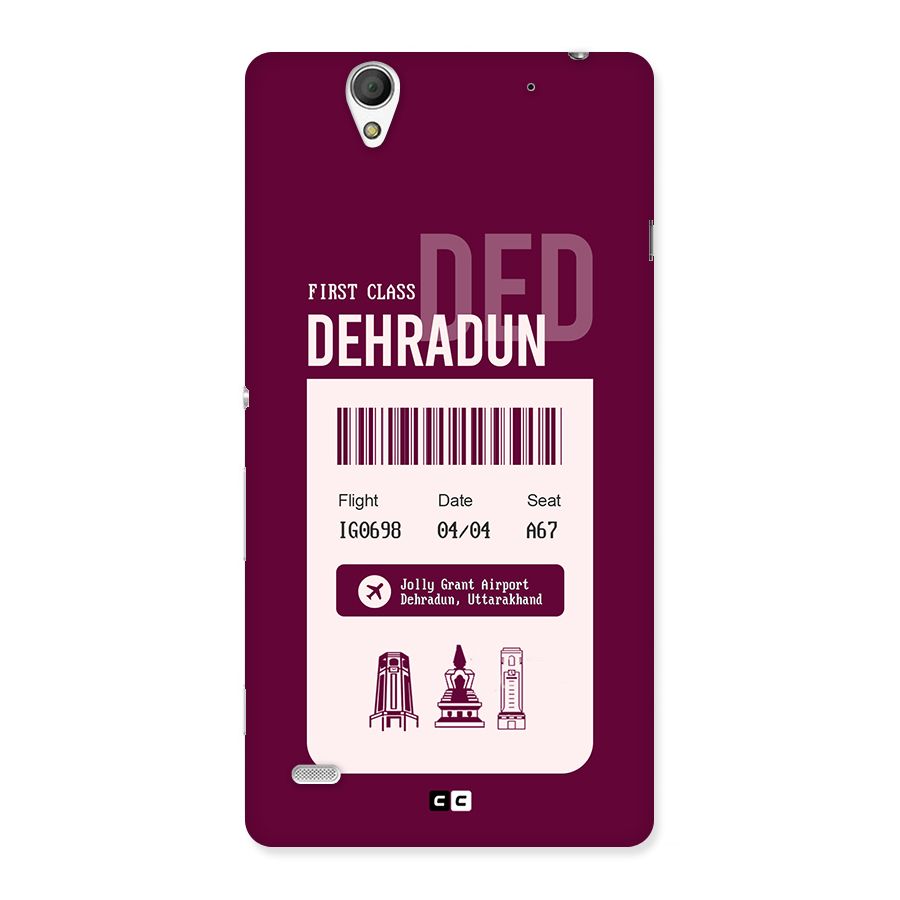 Dehradun Boarding Pass Back Case for Xperia C4