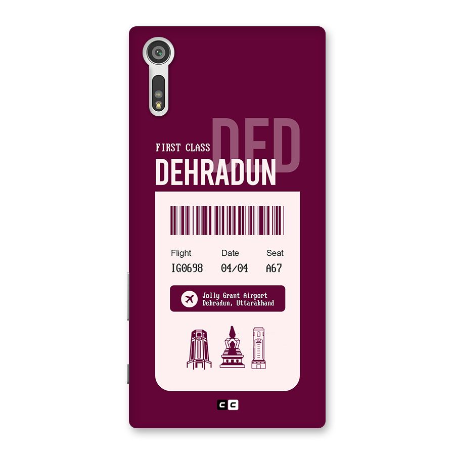 Dehradun Boarding Pass Back Case for Xperia XZ