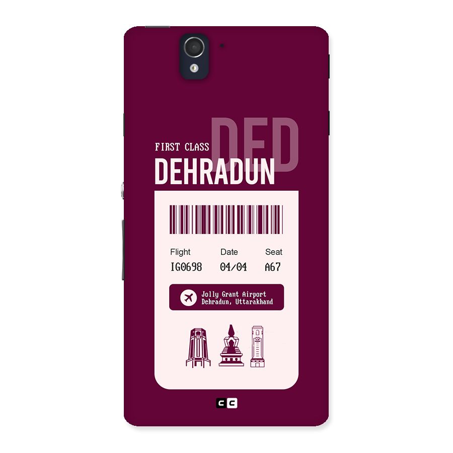 Dehradun Boarding Pass Back Case for Xperia Z