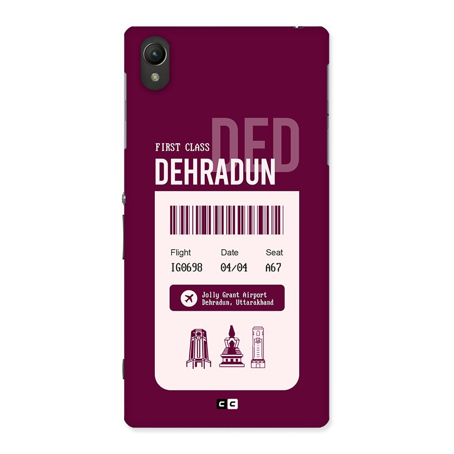 Dehradun Boarding Pass Back Case for Xperia Z1