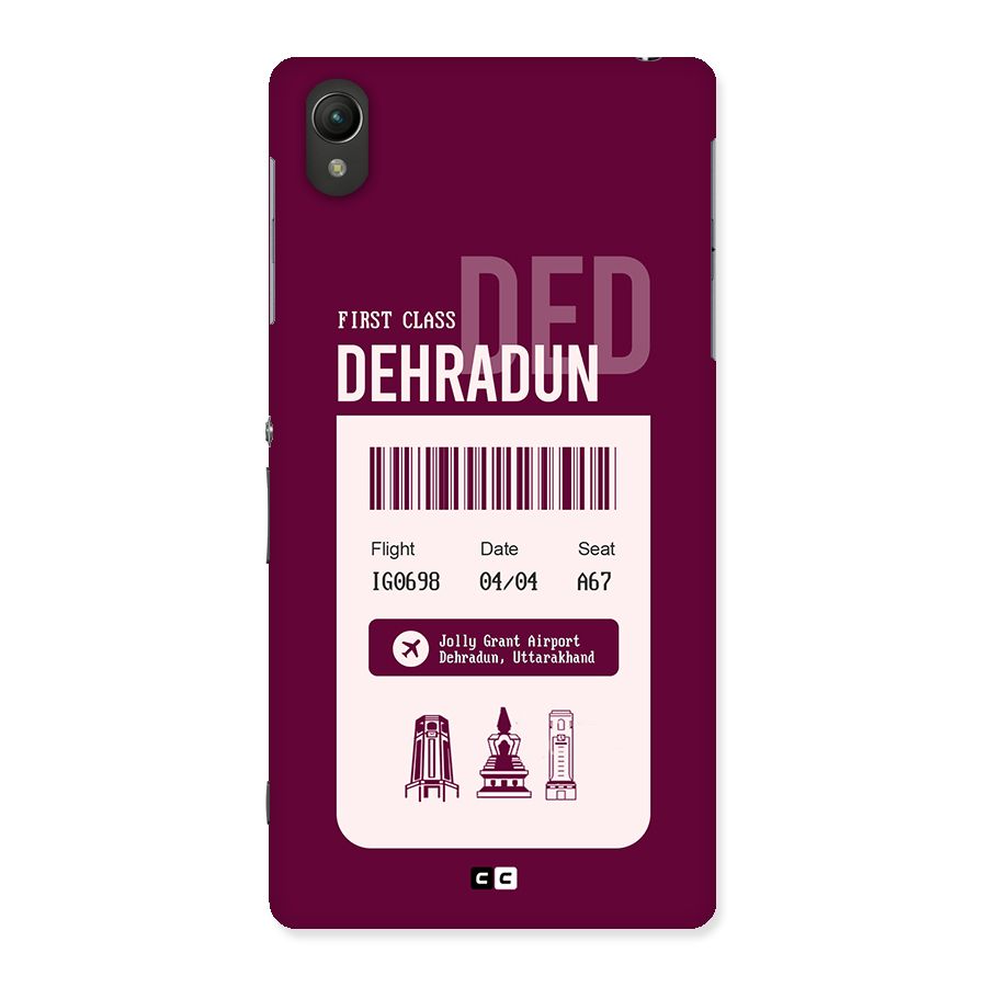 Dehradun Boarding Pass Back Case for Xperia Z2
