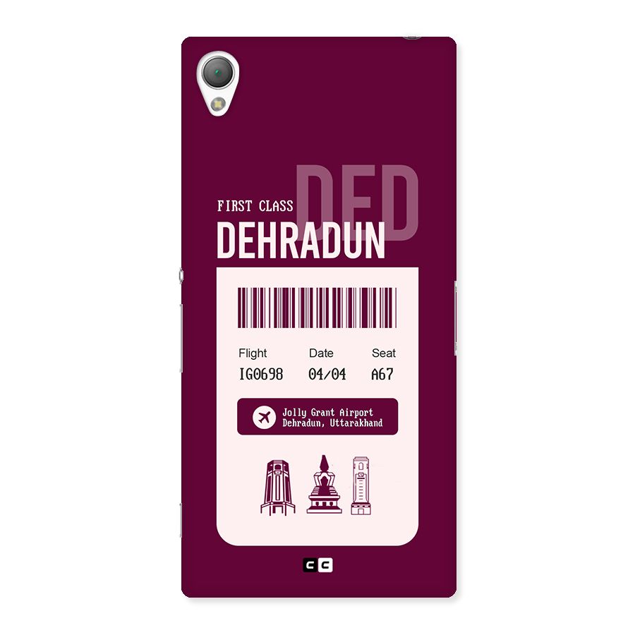 Dehradun Boarding Pass Back Case for Xperia Z3