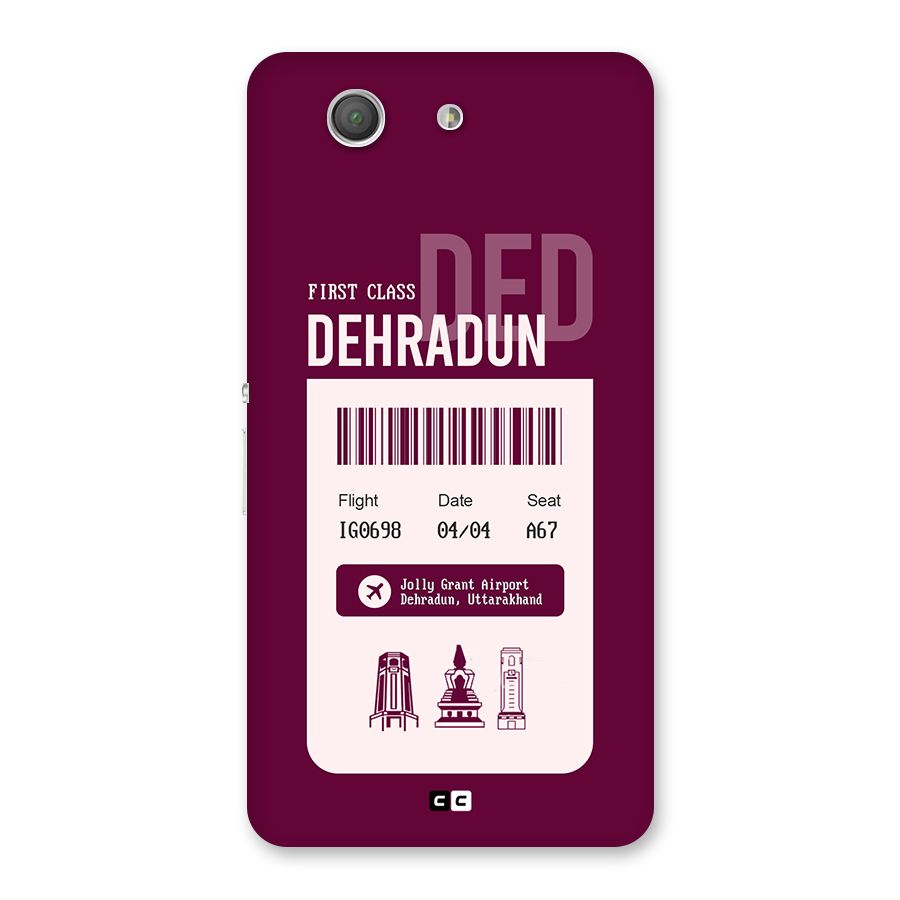 Dehradun Boarding Pass Back Case for Xperia Z3 Compact