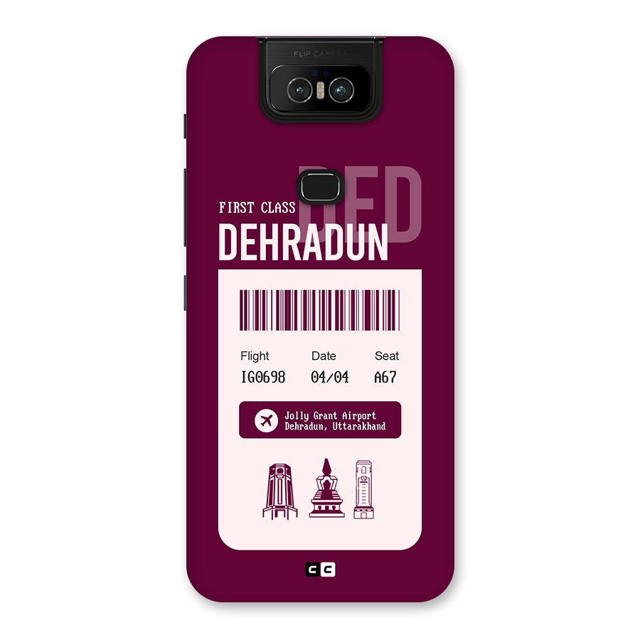 Dehradun Boarding Pass Back Case for Zenfone 6z