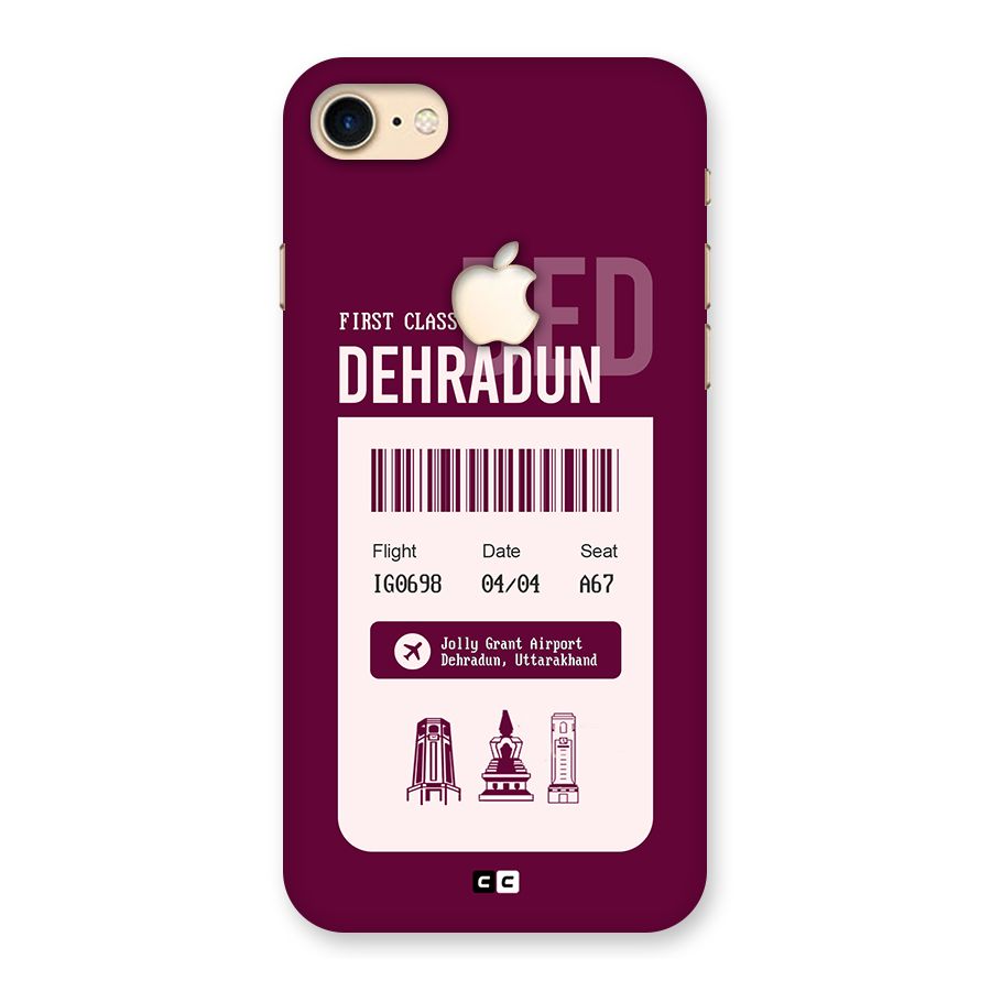 Dehradun Boarding Pass Back Case for iPhone 7 Apple Cut