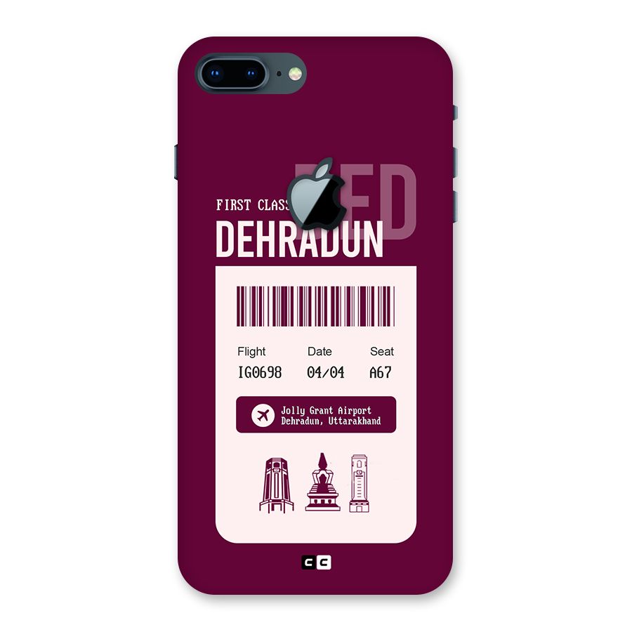 Dehradun Boarding Pass Back Case for iPhone 7 Plus Apple Cut