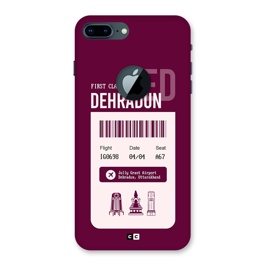 Dehradun Boarding Pass Back Case for iPhone 7 Plus Logo Cut