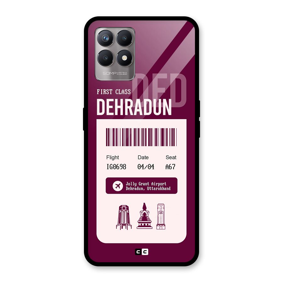 Dehradun Boarding Pass Glass Back Case for Realme Narzo 50