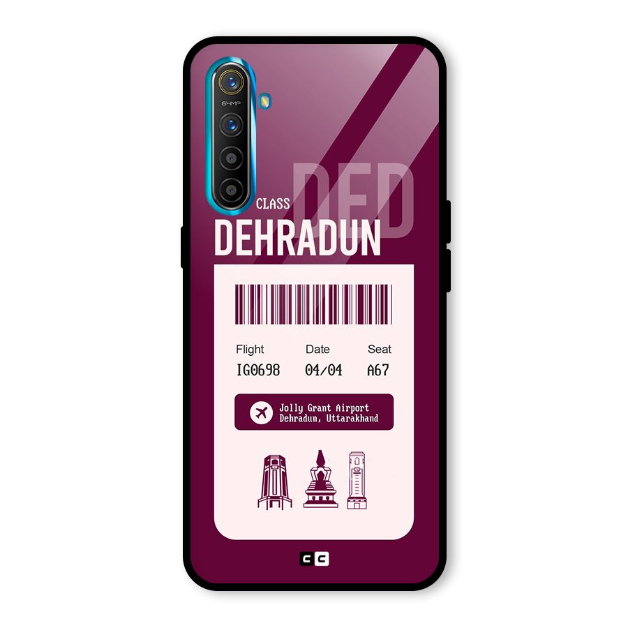 Dehradun Boarding Pass Glass Back Case for Realme X2