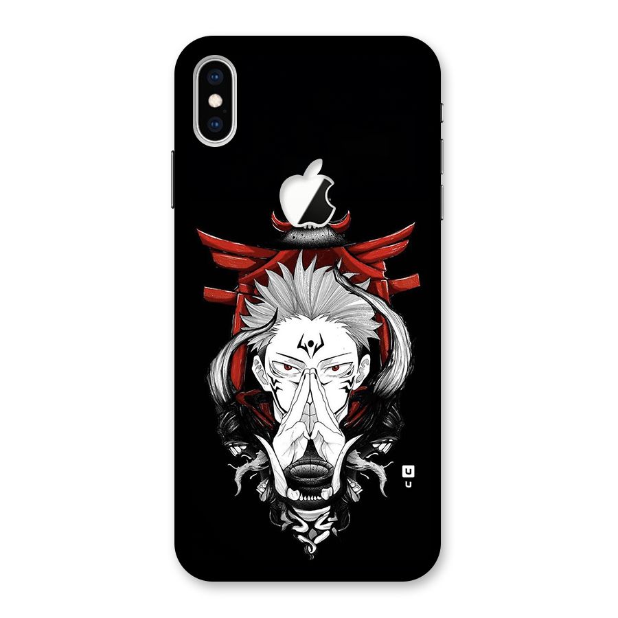 Demon King Sukuna Back Case for iPhone XS Max Apple Cut