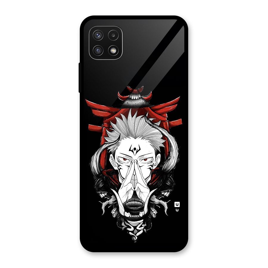 Demon King Sukuna Glass Back Case for Galaxy A22 5G