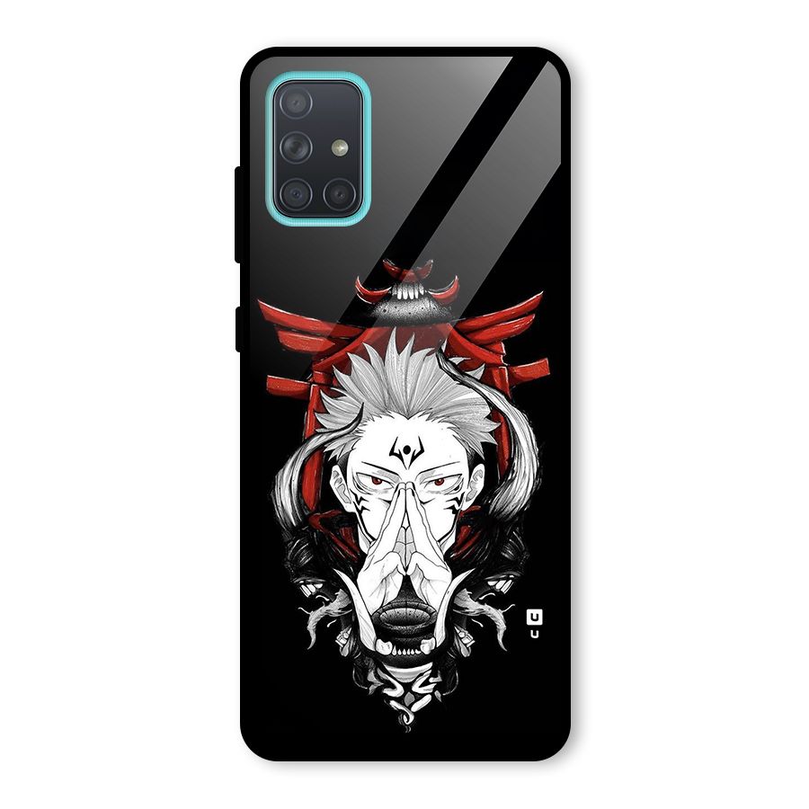 Demon King Sukuna Glass Back Case for Galaxy A71