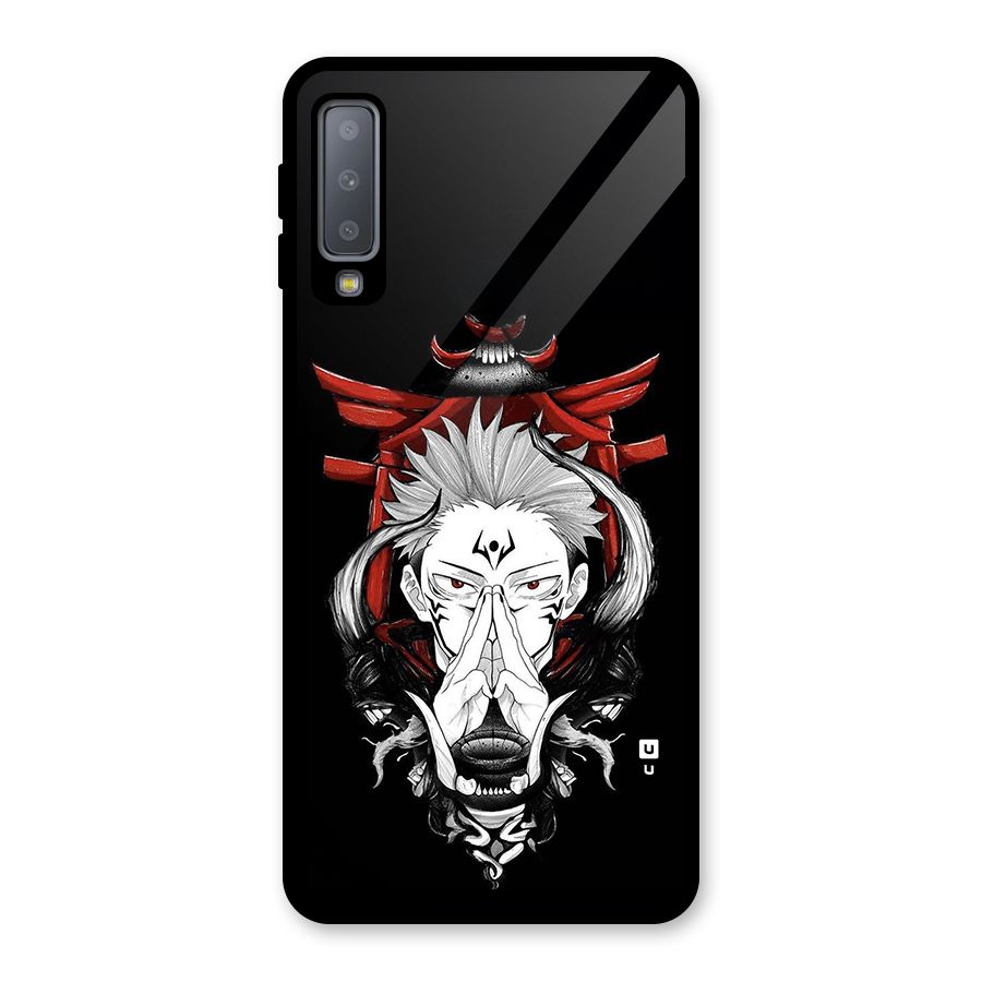 Demon King Sukuna Glass Back Case for Galaxy A7 (2018)