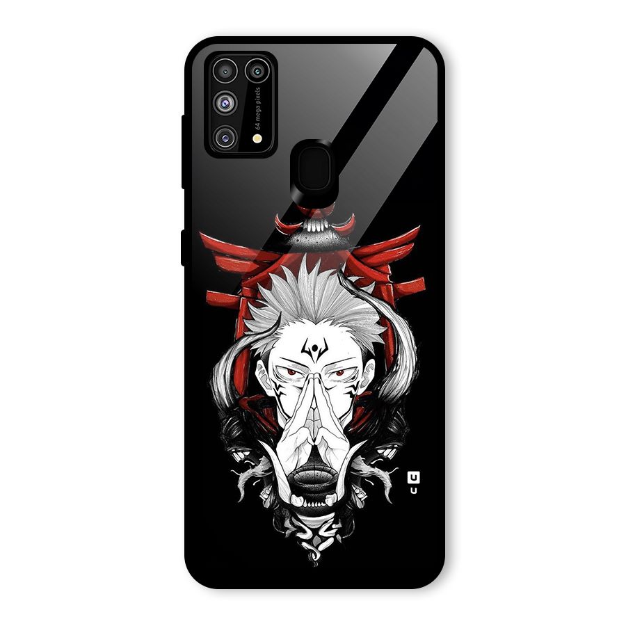 Demon King Sukuna Glass Back Case for Galaxy F41