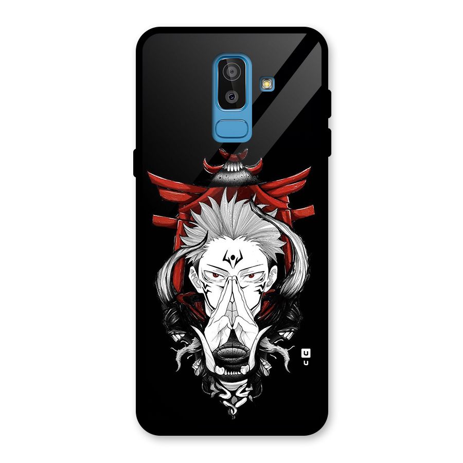 Demon King Sukuna Glass Back Case for Galaxy J8
