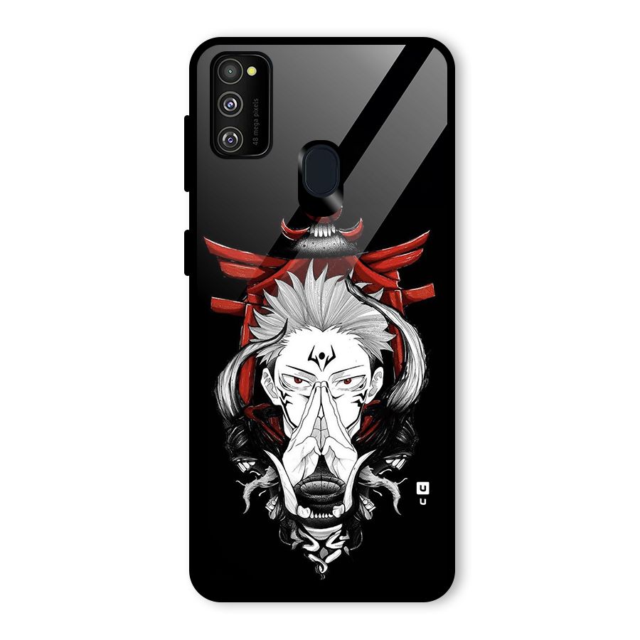 Demon King Sukuna Glass Back Case for Galaxy M30s