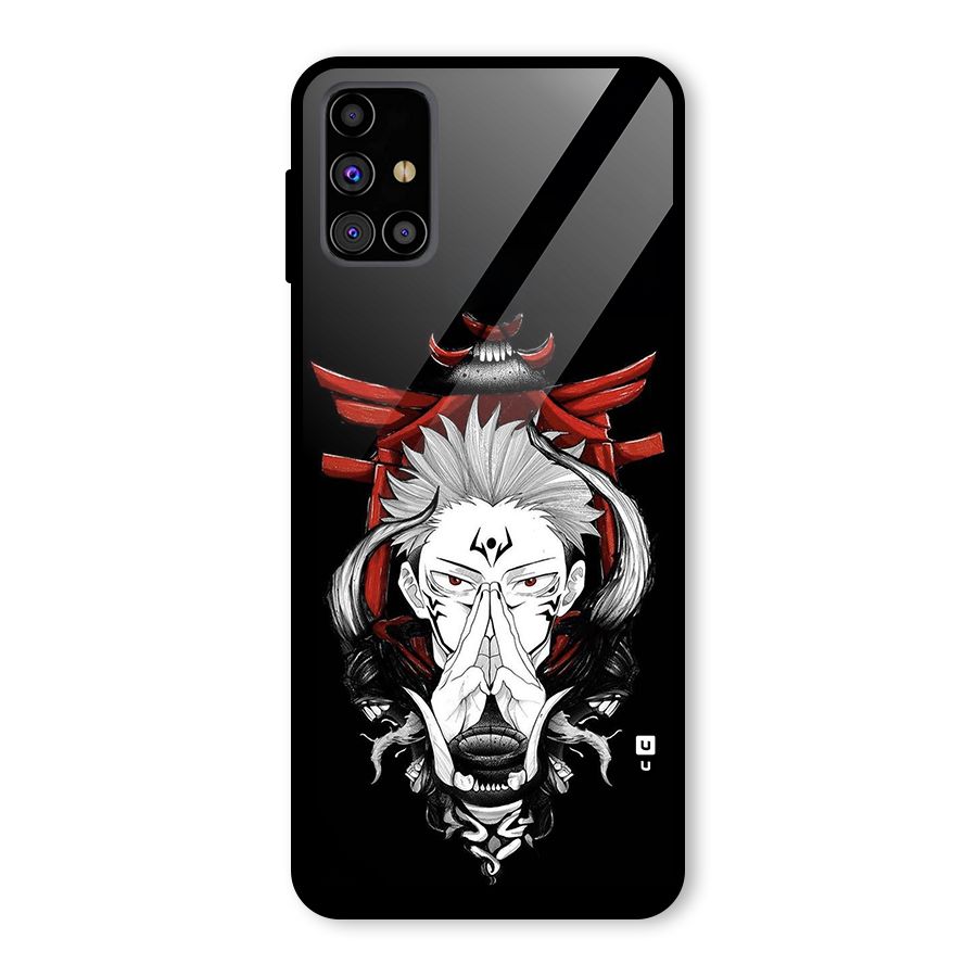 Demon King Sukuna Glass Back Case for Galaxy M31s