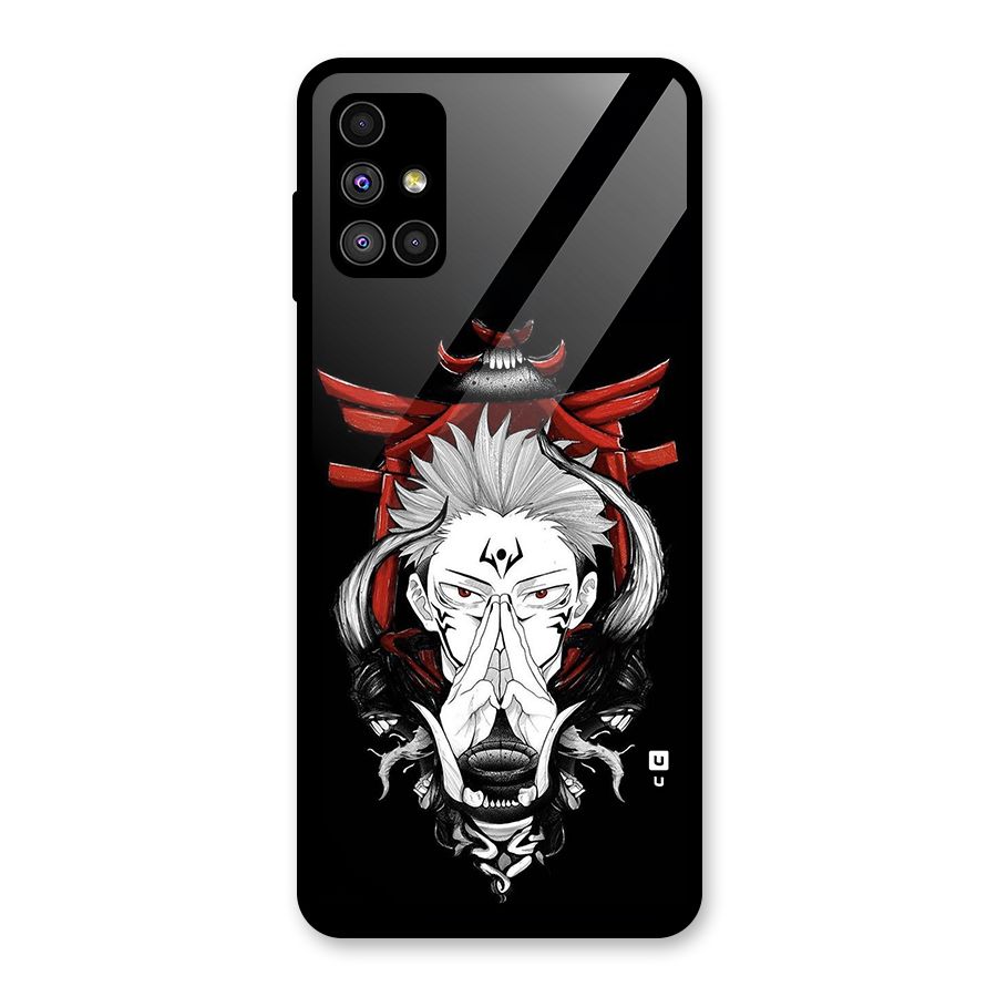 Demon King Sukuna Glass Back Case for Galaxy M51
