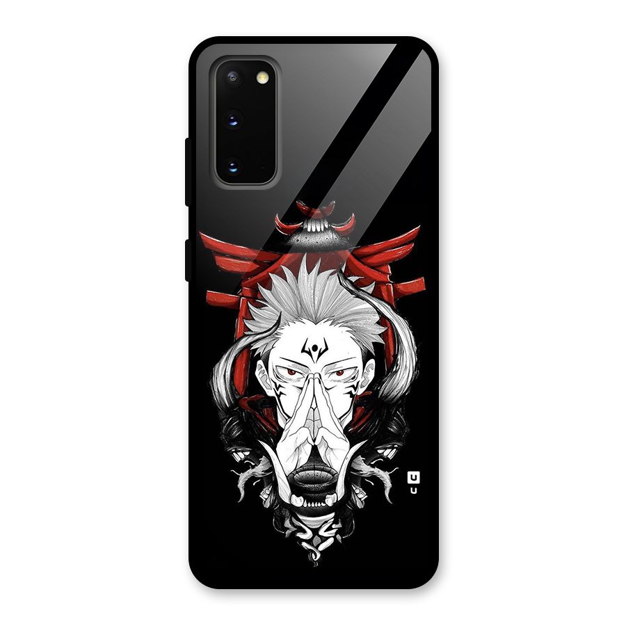 Demon King Sukuna Glass Back Case for Galaxy S20