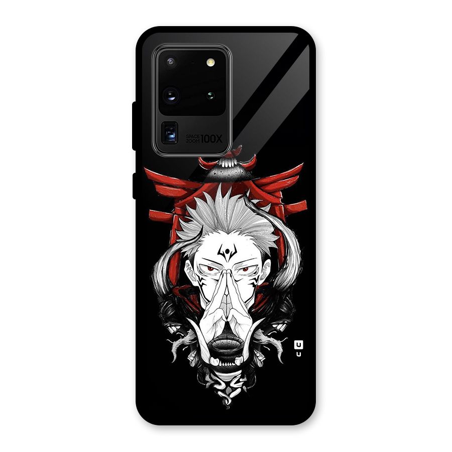 Demon King Sukuna Glass Back Case for Galaxy S20 Ultra