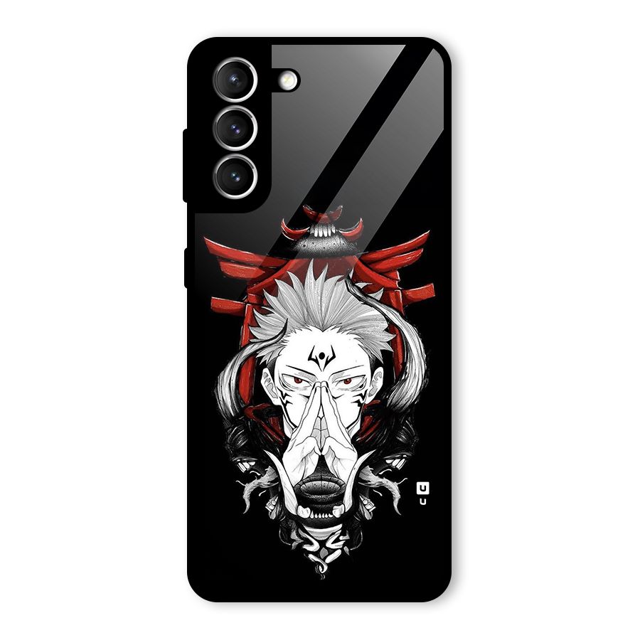 Demon King Sukuna Glass Back Case for Galaxy S21 5G