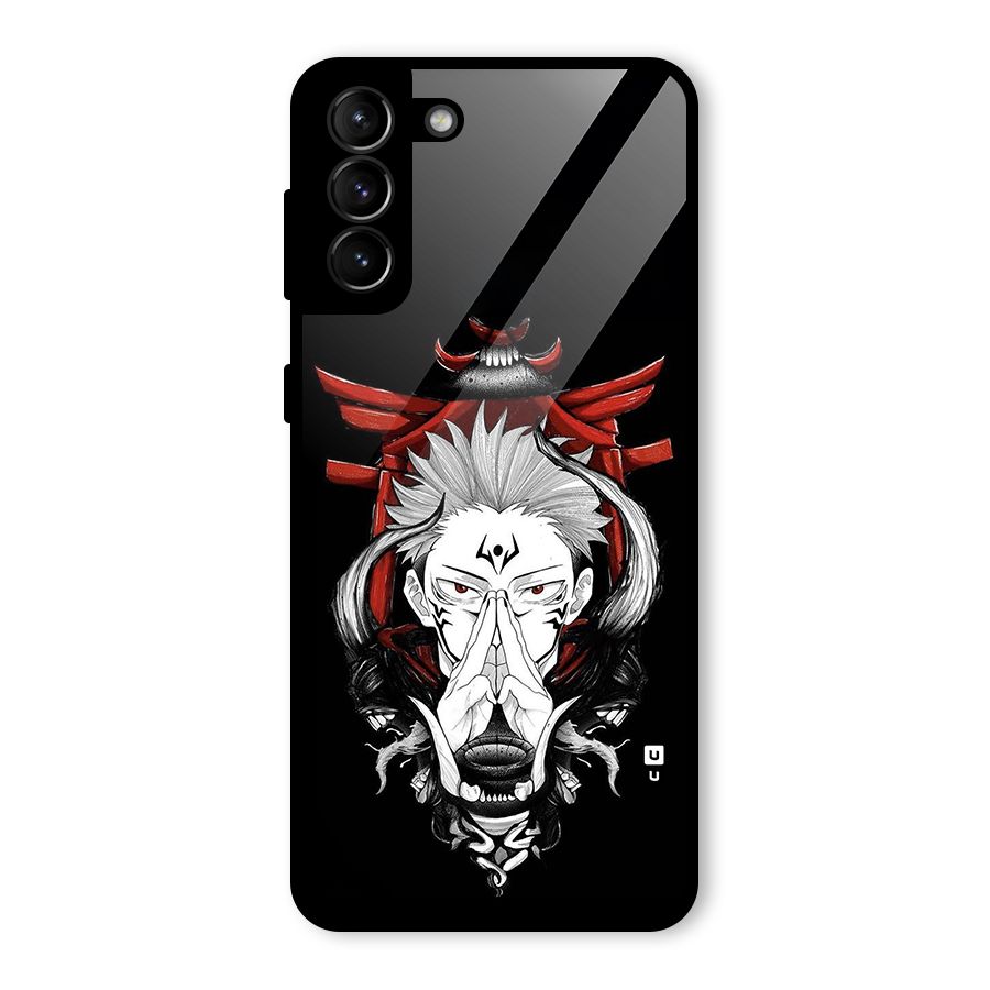 Demon King Sukuna Glass Back Case for Galaxy S21 Plus