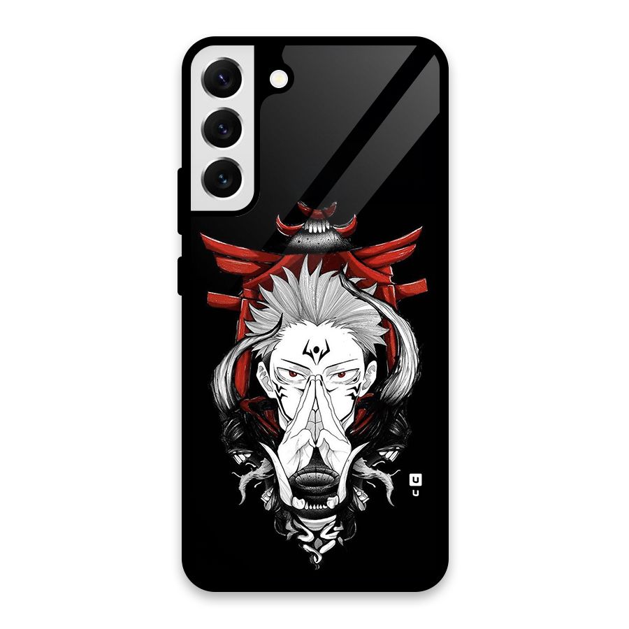 Demon King Sukuna Glass Back Case for Galaxy S22 Plus 5G