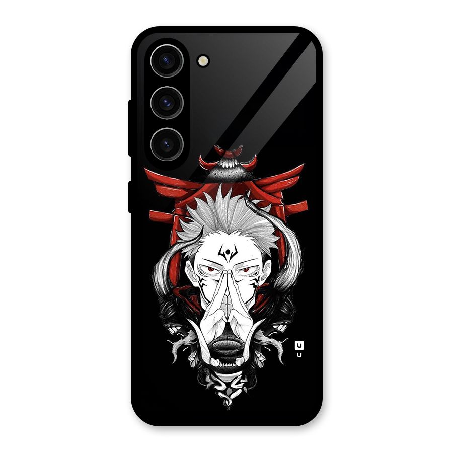 Demon King Sukuna Glass Back Case for Galaxy S23