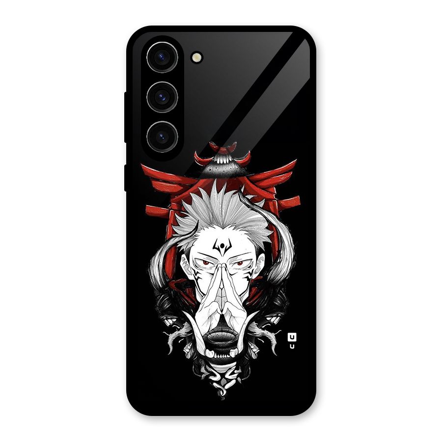 Demon King Sukuna Glass Back Case for Galaxy S23 Plus