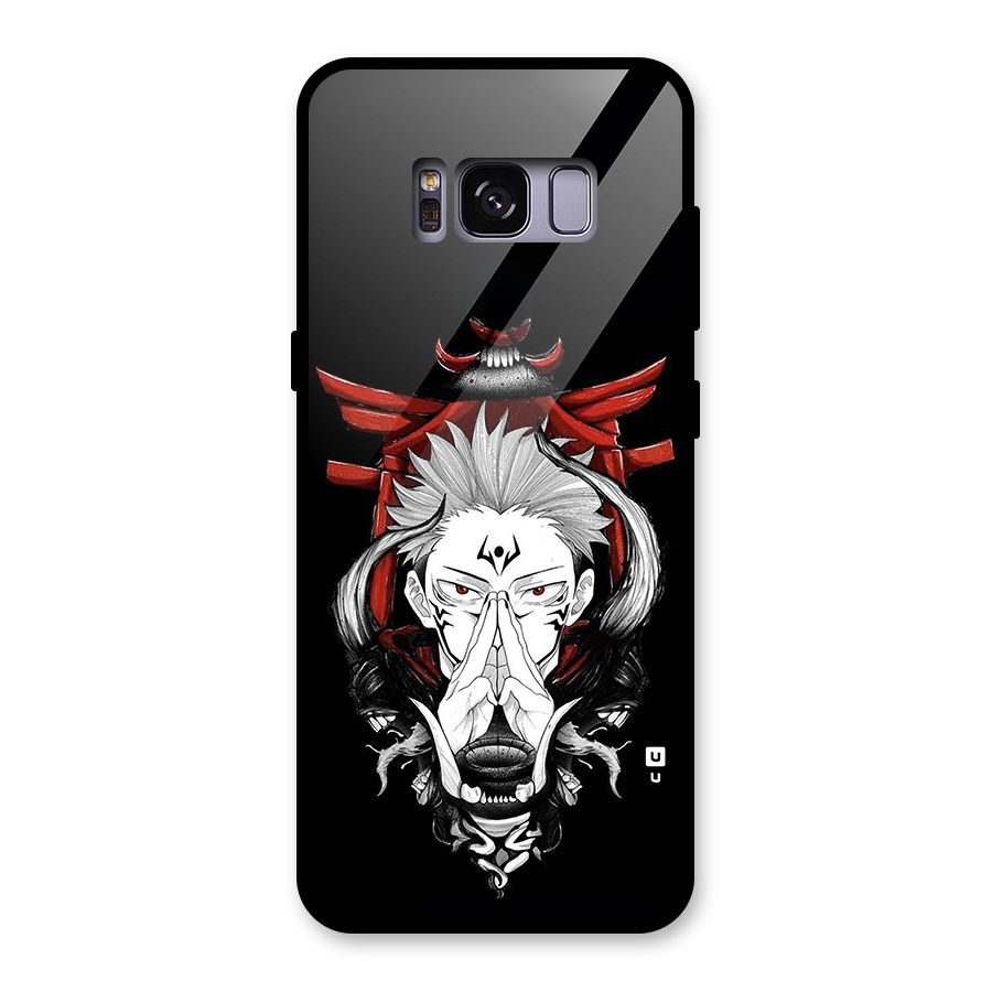 Demon King Sukuna Glass Back Case for Galaxy S8