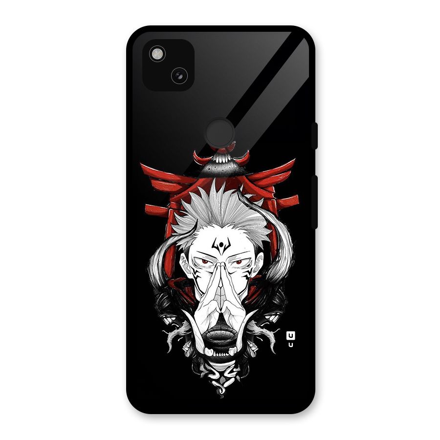 Demon King Sukuna Glass Back Case for Google Pixel 4a
