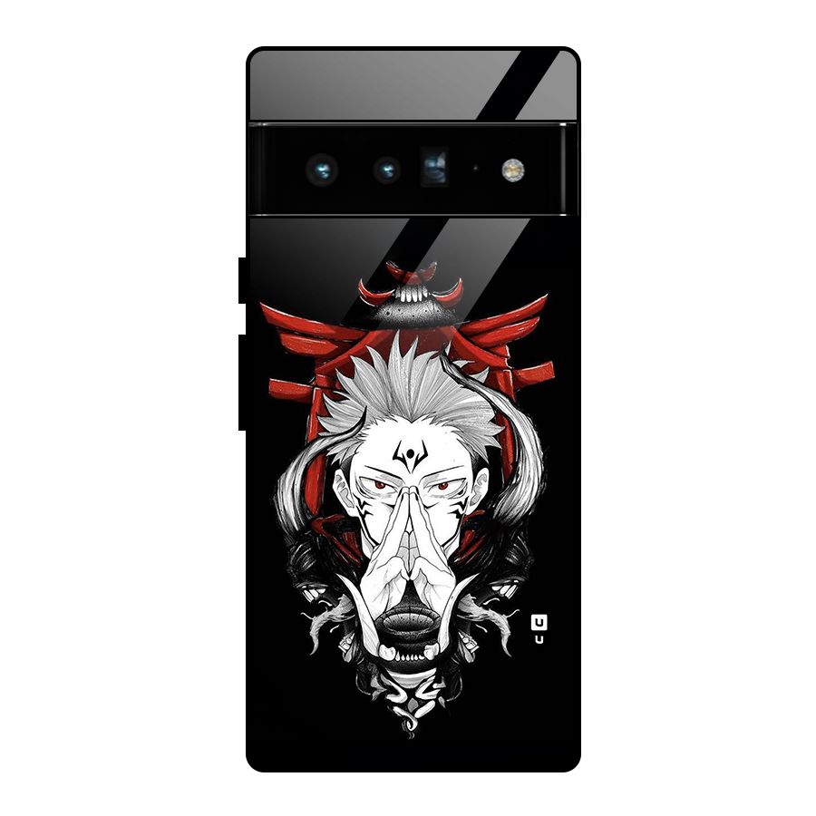 Demon King Sukuna Glass Back Case for Google Pixel 6 Pro