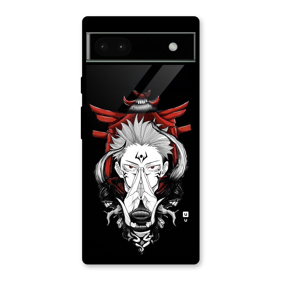 Demon King Sukuna Glass Back Case for Google Pixel 6a