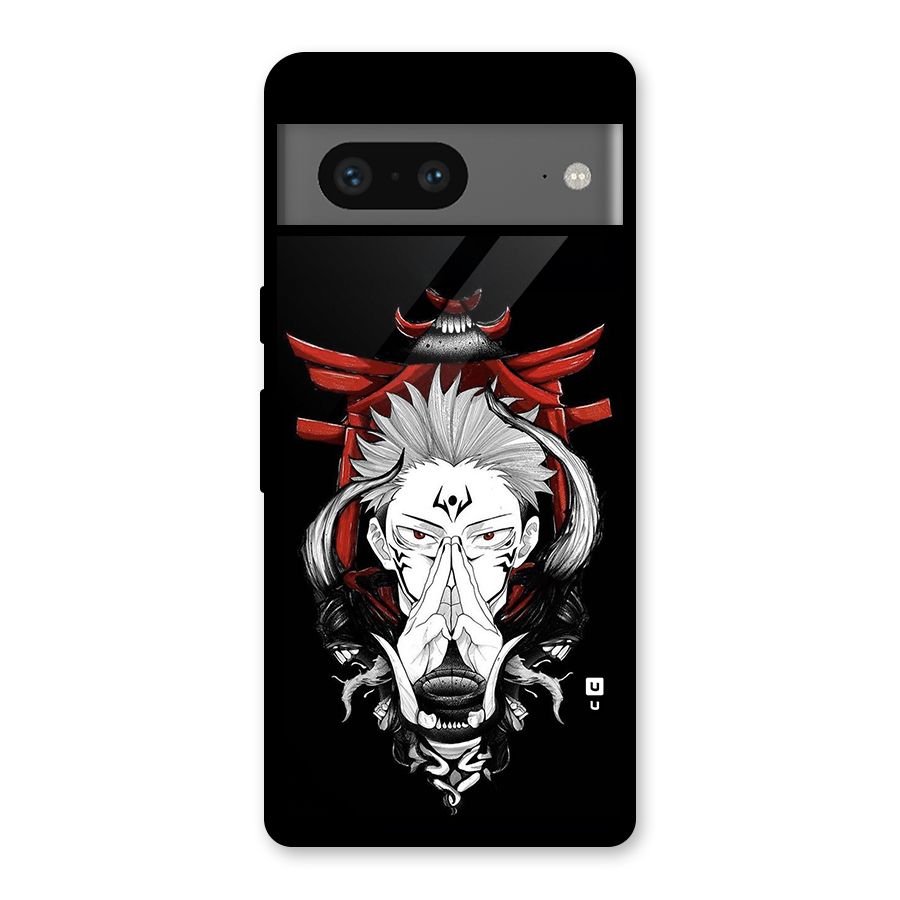 Demon King Sukuna Glass Back Case for Google Pixel 7