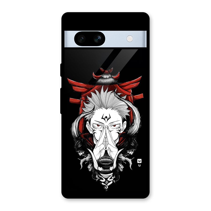 Demon King Sukuna Glass Back Case for Google Pixel 7a