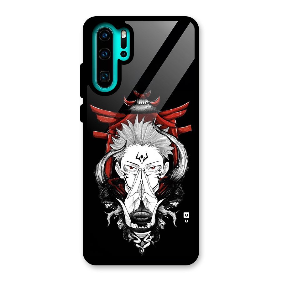 Demon King Sukuna Glass Back Case for Huawei P30 Pro
