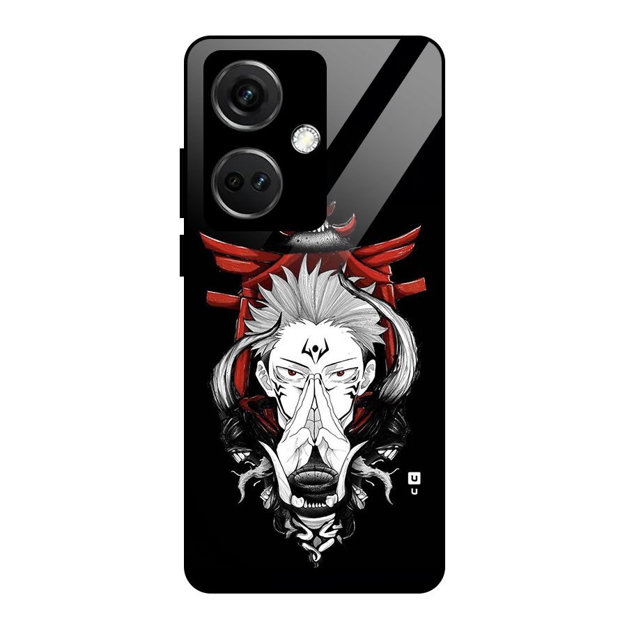 Demon King Sukuna Glass Back Case for OnePlus Nord CE 3 5G