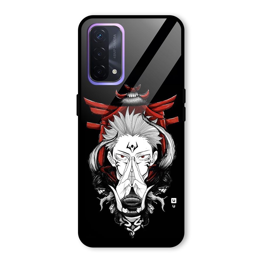 Demon King Sukuna Glass Back Case for Oppo A74 5G