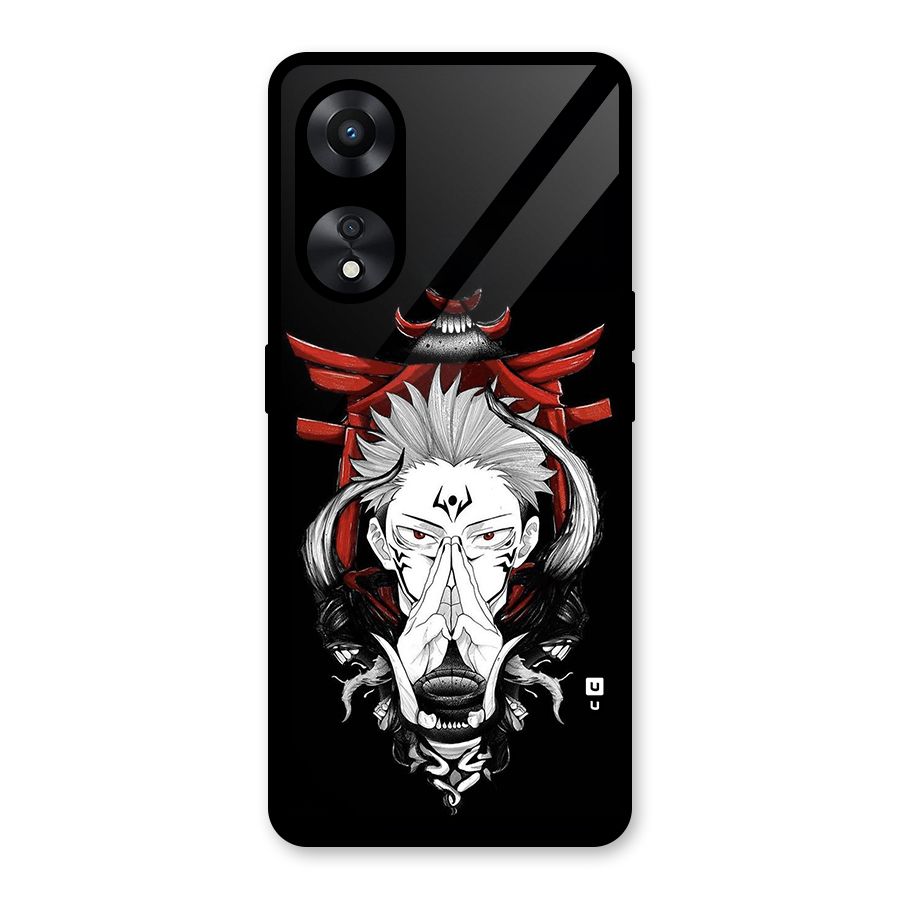 Demon King Sukuna Glass Back Case for Oppo A78