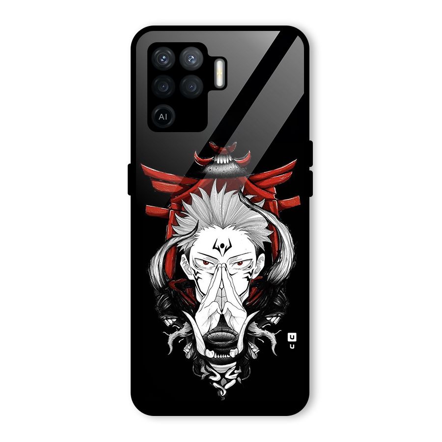 Demon King Sukuna Glass Back Case for Oppo F19 Pro