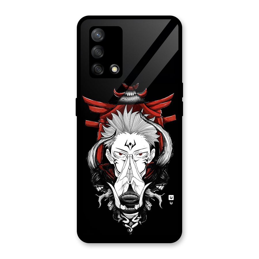 Demon King Sukuna Glass Back Case for Oppo F19s
