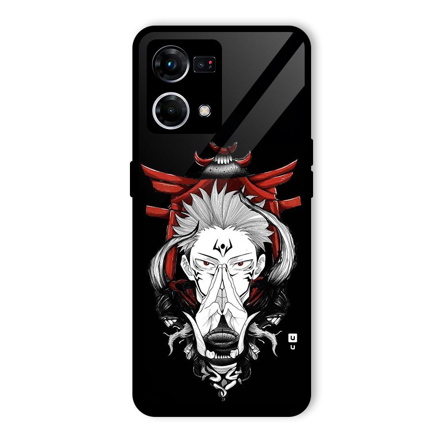 Demon King Sukuna Glass Back Case for Oppo F21 Pro 5G