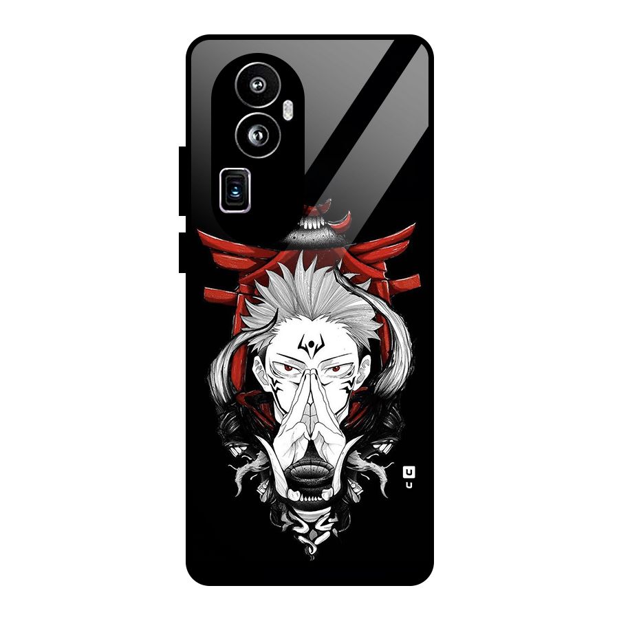 Demon King Sukuna Glass Back Case for Oppo Reno10 Pro Plus