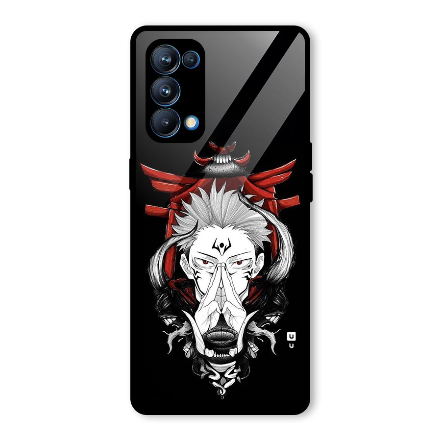 Demon King Sukuna Glass Back Case for Oppo Reno5 Pro 5G