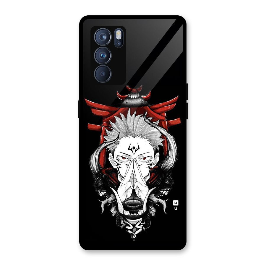 Demon King Sukuna Glass Back Case for Oppo Reno6 Pro 5G