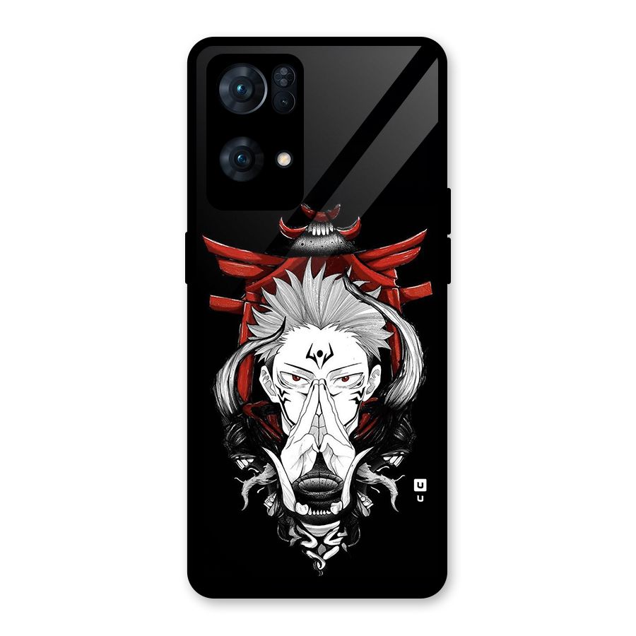 Demon King Sukuna Glass Back Case for Oppo Reno7 Pro 5G