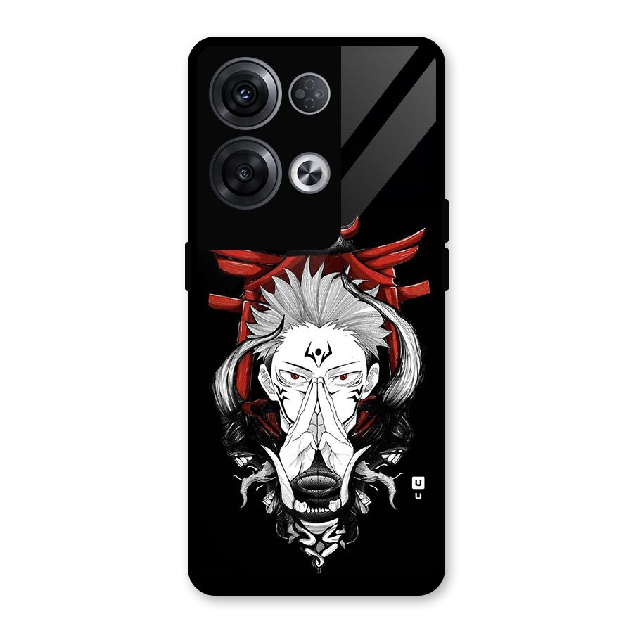 Demon King Sukuna Glass Back Case for Oppo Reno8 Pro 5G